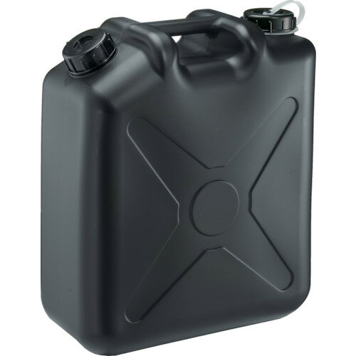 瑞穂化成工業 扁平缶20Lブラックノズルなし (1個) 品番:0207BK