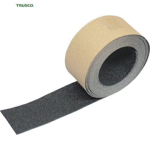 TRUSCO(トラスコ) ノンスリップテープ 屋外用 50mmX5m 黒 (1巻) 品番：TNS-50 BK