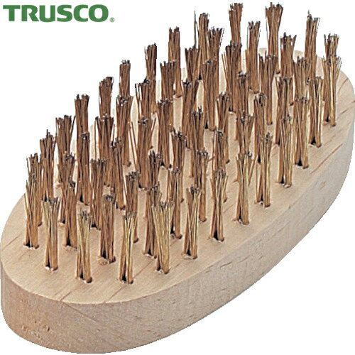 トラスコ TRUSCO 小判6行ブラシ ゴールメッキ線 (1本) 品番：TB-5015