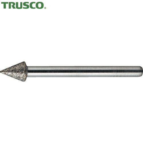 TRUSCO(トラスコ) ダイヤモンドバー Φ3X刃長3.6X軸1.6 #140 (1本) 品番：T1-276M