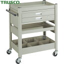 トラスコ TRUSCO コンビネーションワゴン 643X427XH880 スライド棚付 (1台) 品番:TCW-81B2