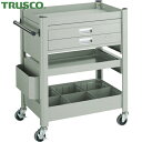 トラスコ TRUSCO コンビネーションワゴン 643X427XH880 スライド棚付 (1台) 品番:TCW-81E1