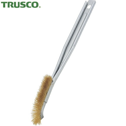 トラスコ TRUSCO チャンネルブラシ フラットJ 真鍮 (1本) 品番：TB-2324