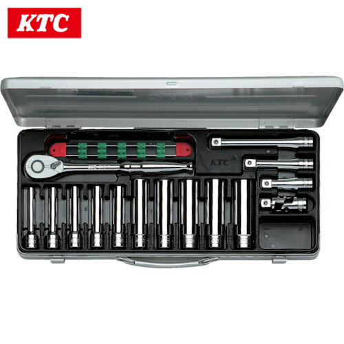 KTC(京都機械工具) 12.7sq.ディープソケットレンチセット[15点] (1S) 品番：TB4L10X