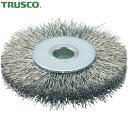トラスコ TRUSCO ホイルブラシ 65X10mm穴 ステンレス線 線径0.3 (1個) 品番:TB-6333(4)