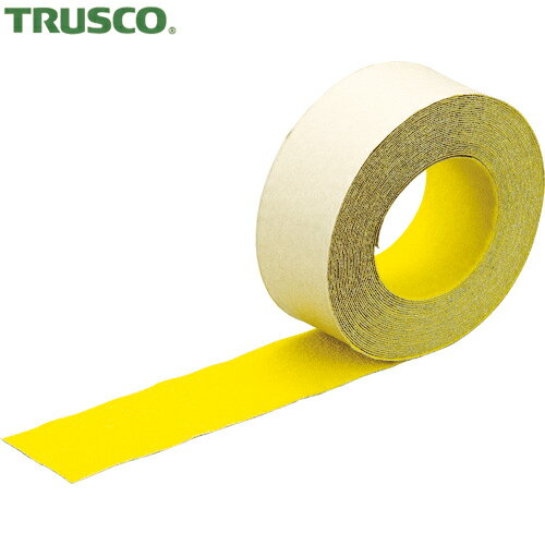 トラスコ TRUSCO 滑り止めテープ ノンスリップテープ 屋外用 50mm×10m 黄 (1巻) 品番：TNS-5010 (Y)
