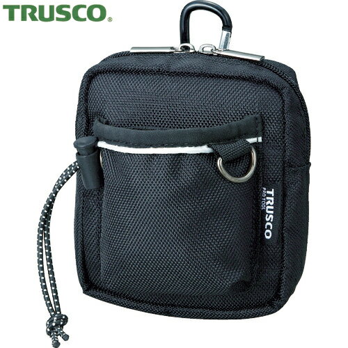 トラスコ TRUSCO コンパクトツールケース ワイドポケット ブラック (1個) 品番：TCTC1502-BK
