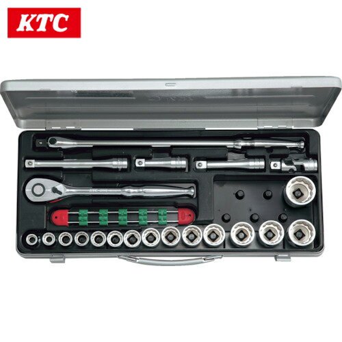 KTC(京都機械工具) 12.7sq.ソケットレンチセット(21点) 21点セット 6角 12角 (1S) 品番：TB415BX