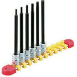 KTC 京都機械工具 6.3sq.ロングヘキサゴンビットソケットセット［6コ組］ (1S) 品番：TBT2L06BH