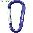 トラスコ TRUSCO カラビナ 線径6mmX60mm D型 バイオレット (1個) 品番:TKN660V