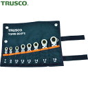 トラスコ TRUSCO 首振ラチェットコンビネーションレンチセット(ショートタイプ)8本組 (1S) 品番:TGRW-800FS