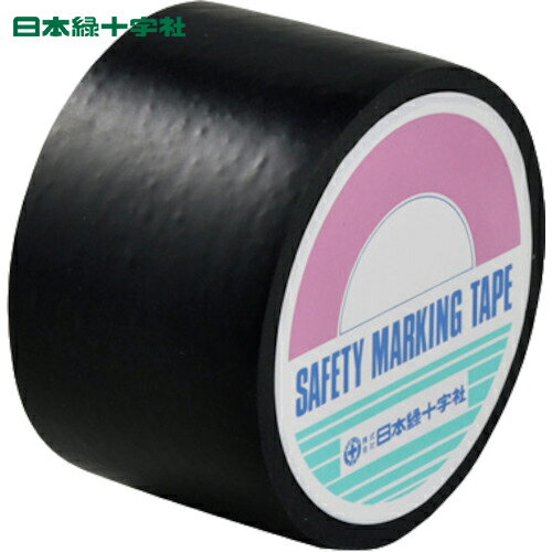 日本緑十字 防食テープ 黒 防食50B 50mm幅×10m ポリ塩化ビニル (1巻) 品番：269011