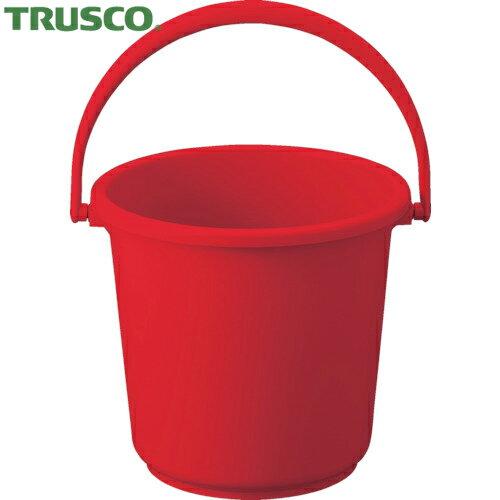 トラスコ TRUSCO PPカラーバケツ 10L 赤 (1個) 品番：TPPB-10-R
