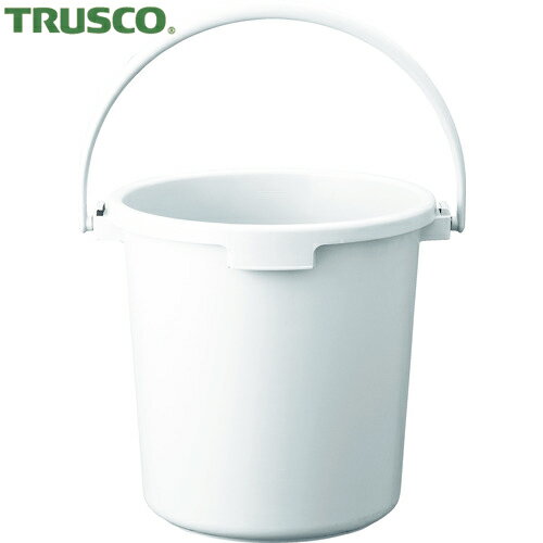トラスコ TRUSCO PPカラーバケツ 22L 白 (1個) 品番：TPPB-22-W