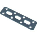 トラスコ TRUSCO ジョイント金具25型フラット 黒 25X144 (1個) 品番:TK25-F5CP