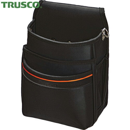 トラスコ TRUSCO 腰道具袋 腰袋3段 ブラック (1個) 品番：TC21-A