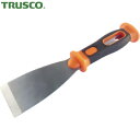 トラスコ TRUSCO ステンレスハンマーへらTPR樹脂柄 直刃50mm (1丁) 品番:TDHS-4