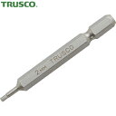トラスコ TRUSCO 片頭ドライバービット ヘキサゴンタイプ 六角ビット 65L 2.0mm (1本) 品番:THBI-20