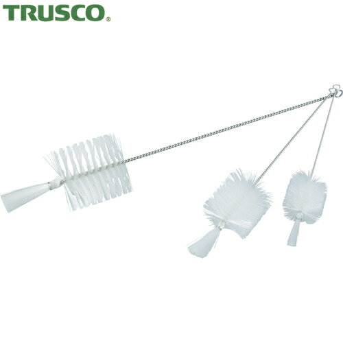 TRUSCO(トラスコ) 理化学ブラシ 瓶洗い用 ナイロン毛 ステンレス柄1号 (1本) 品番：TBP-S1N