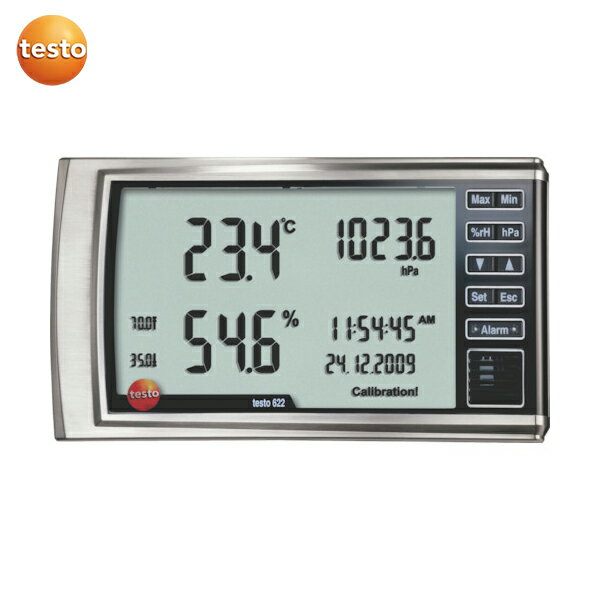 テストー 高精度卓上式温湿度・気圧計 (1個) 品番：TESTO622