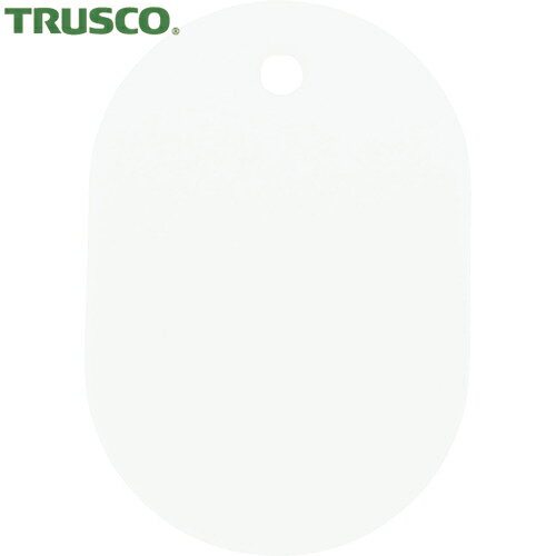 トラスコ TRUSCO 小判札 大 60×40mm 5枚入 白 (1Pk) 品番：THFL-W(3)