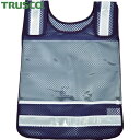 トラスコ TRUSCO 作業服 安全ベスト 肩調整付ゼッケンベスト メッシュ紺 (1着) 品番:TMNV-B