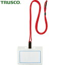 トラスコ TRUSCO 名前プレート 名札 ストラップ付ホイッスル名札 ソフト 赤 (1枚) 品番:TNH-S-R