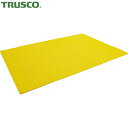トラスコ TRUSCO フォークリフト 作業車両 バンパーとして ジャバラマットスリム 粘着付き 600×900mm イエロー (1枚) 品番:TNS-6090NT-Y