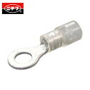 ニチフ 環境配慮形絶縁被覆付丸形端子R形(50個入)より線0.3〜1.65 (1Pk) 品番:TMEX 1.25-10-CLR