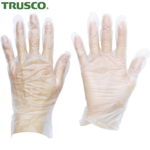 TRUSCO(トラスコ) 熱可塑性エラストマー (TPE) 使い捨て手袋M 100枚 (1箱) TGTPE035M