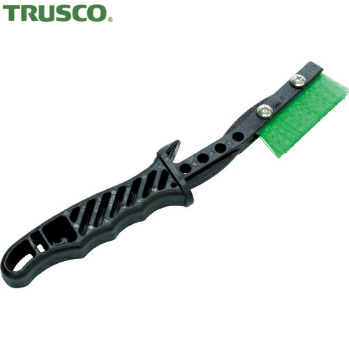 トラスコ TRUSCO チャンネルブラシ EグリップI型 塩ビ (1本) 品番：TEBI-VC