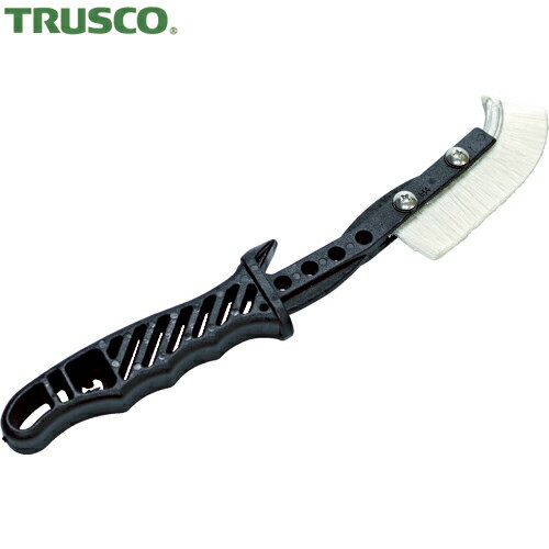 トラスコ TRUSCO チャンネルブラシ EグリップJ型 66ナイロン (1本) 品番：TEBJ-NY