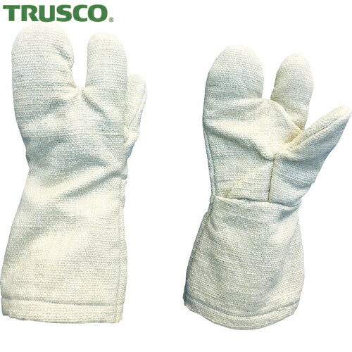 トラスコ TRUSCO 生体溶解性セラミック耐熱手袋 3本指タイプ (1双) 品番：TCAT3-A