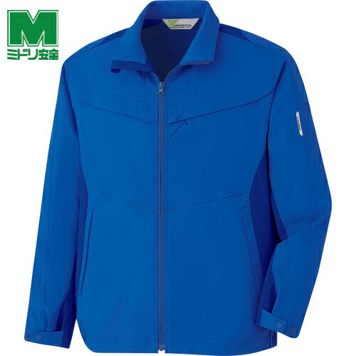 ミドリ安全 作業服 作業着 ユニフォーム ハイストレッチブルゾン VE623 上 ロイヤルブルー 4L (1着) 品番：VE623-UE-4L