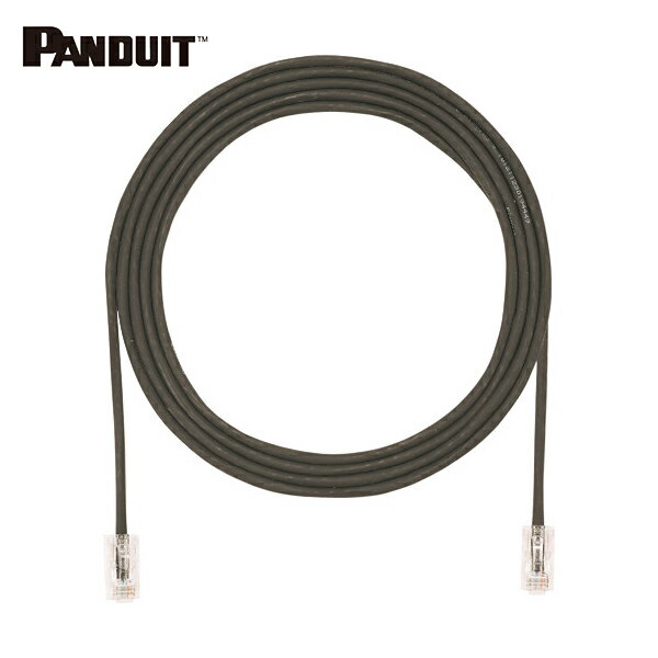 パンドウイット PANDUIT カテゴリ5E細径パッチコード 5m 黒 UTP28CH5MBL (1本) 品番：UTP28CH5MBL