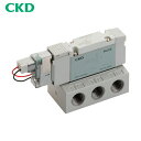 CKD パイロット式5ポート弁 ベース配管 (1個) 品番:4GB210R-08-E2-3