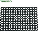 トラスコ TRUSCO 床面や雪地 砂利地などでのすべり止めマットに 有孔ラバーマット 400×600mm (1枚) 品番:TTRM-4060