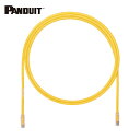 パンドウイット PANDUIT カテゴリ6A UTPパッチコード 24AWG単線 ケーブル径:Φ6.4mm 0.5m 黄 UTP6AX0.5MYL (1本) 品...