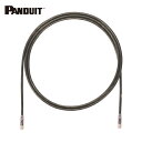 パンドウイット PANDUIT カテゴリ6A UTPパッチコード 24AWG単線 ケーブル径:Φ6.4mm 10m 黒 UTP6AX10MBL (1本) 品番:...
