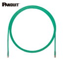 パンドウイット PANDUIT カテゴリ6A UTPパッチコード 24AWG単線 ケーブル径:Φ6.4mm 5m 緑 UTP6AX5MGR (1本) 品番:UT...