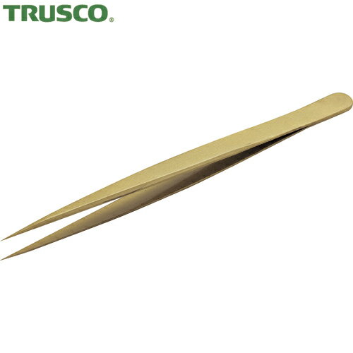 TRUSCO(トラスコ) 真鍮製ピンセット 140mm 先細型 (1本) 品番：TSP-82