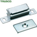 トラスコ TRUSCO 木製家具の扉開き止め等に マグネットキャッチ(横型) アルミ製 L40mm シルバー (1個) 品番:TSM-10