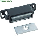 トラスコ TRUSCO 木製家具の扉開き止め等に マグネットキャッチワンタッチ POM製 (1個) 品番:TSM-136-BK
