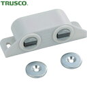 トラスコ TRUSCO 木製家具の扉開き止め等に マグネットキャッチ(横型) ナイロン製 L62mm 白 (1個) 品番:TSM-25SW-W