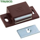 トラスコ TRUSCO 木製家具の扉開き止め等に マグネットキャッチ(横型) 樹脂製 L40mm 茶 (1個) 品番:TSM-41-BR