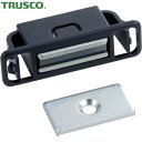 トラスコ TRUSCO 木製家具の扉開き止め等に マグネットキャッチワンタッチ POM製 L40mm 黒 (1個) 品番:TSM-145-BK