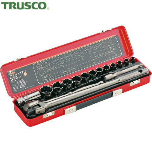 TRUSCO(トラスコ) ソケットレンチセット 差込角12.7mm 16S (1S) 品番：TSW4-16S