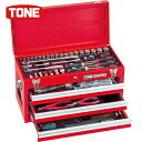 TONE トネ 整備用工具セット ツールセット 差込角9.5mm 72点セット レッド (1S) 品番:TSA350