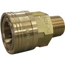 フローバル 両路開放型クイックカップリング TS-6SM(BSBM) (1個) 品番:TS-6SM(BSBM)