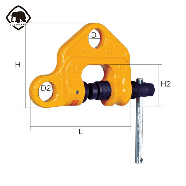 象印 ねじクランプ1t (1台) 品番：WF-01000